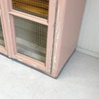 Brocante Antieke Vitrinekast Gaas thumbnail 4