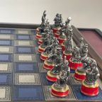 Franklin Mint - Chess Set - Battle Of Waterloo - Tin Pieces - Limited Edition Including Documenta thumbnail 11