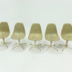 Set Of 5 La Fonda Dining Chairs By Charles & Ray Eames For Vitra Herman Miller 1970s thumbnail 10