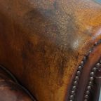 Fijne Schapenleren Fauteuil/ Armchair Met Mooie Kleuren En Een Goed Zitcomfort thumbnail 10