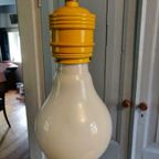 Vintage Metal Art Light Bulb Lamp Jaren 60. thumbnail 7