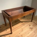 Antieke Petrin Tafel In Eikenhout Circa 1850 thumbnail 12