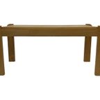 Vintage Minimalistische Eikenhouten Salontafel 80's Design thumbnail 2