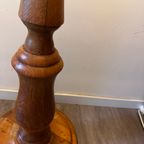 Staande Lamp Vloerlamp Hout Met Plissé Kap thumbnail 8