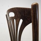 Antieke Art Nouveau Weense Jakob En Josef Kohn Stoel (thonet Stijl) Antique Webbing Chair thumbnail 3