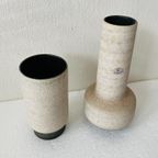 U-Keramik Sier-Vazen (2) Keramiek Vazen , Jaren 70 thumbnail 4