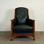 Art Deco Schuitema Mannelijke Fauteuil – Tijdloze Luxe En Comfort thumbnail 3