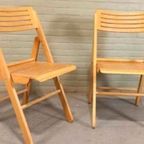 Set Van 2 Vintage Houten Klapstoelen, Ikea thumbnail 2