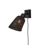Good&mojo Wandlamp Java - Bamboe Zwart - Ø15cm thumbnail 2