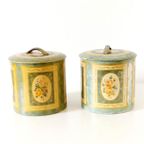 Set Van 2 Brocante Blikken Engelse Blikken Bussen thumbnail 2