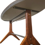Vintage Design Ovale Salontafel, Jaren 60 thumbnail 5