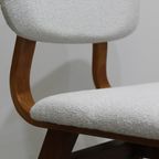 4X Vintage Eetkamerstoelen - Jaren '60, Wit, Crème | 01128 thumbnail 5