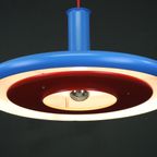 Geweldige Fog & Morup Xl Hanglamp - Model Optima Blauw En Rood - Ontworpen Door Hans Due thumbnail 9