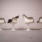 Set Of Four Swivel Tulip Chairs By Knoll International thumbnail 7