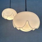 2X Vintage Design Peill & Putzler Opaline Hanglampen thumbnail 2