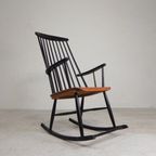 Spijlenstoel, Schommelstoel In De Stijl Van Tapiovaara thumbnail 4