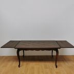 Vintage Landelijke Eettafel Eetkamertafel Uitschuifbaar 301 thumbnail 3
