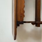 Antique German / Alpine Trestle Table With Drawer thumbnail 7