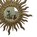 Sixties Sunburst Butler Spiegel Zonnespiegel Bol Glas Hars 43Cm thumbnail 13