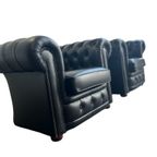 Set Van 2 Stoere Chesterfield Eenzitten / Clubzetels thumbnail 9