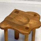 Era Herbst Kruk Eikenhout Vintage Jaren 90 Stool Krukje 1990 thumbnail 5