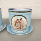 Duo Vintage Bloempotten In Sèvres Stijl thumbnail 4