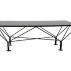 Vintage Salontafel Paolo Piva Stijl Met Rookglas 80's Design thumbnail 7