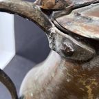 Grote Koperen Klepkan, Met Handvat, 35 Cm Hoog thumbnail 3
