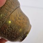 Vintage Koperen Rozensteker Bloem Vaasje Van Koper thumbnail 3