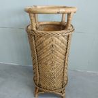 Vintage Design Bamboo Rattan Reed Umbrella Stand Plant Holder Paraplubak thumbnail 5