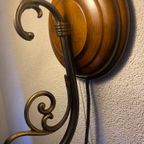 Vintage Wandlamp Met (Melk)Glazen Kap thumbnail 10