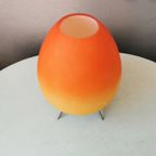 Vintage Glas Plafond Lamp, Plafoniere, Helder Reliëf Glas thumbnail 19