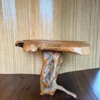 Vintage Wabi - Sabi Massief Wortelhouten Tafel / Sidetable thumbnail 3