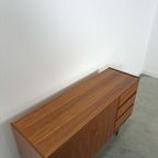 Teak Fineer Dressoir Met Ronde Knop En Lades thumbnail 2