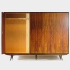 Grote Vintage 5-deurs Kledingkast In Palissander, 1960s thumbnail 2