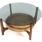 Ronde Vintage Salontafel Met Lectuurhouden 'hilla' thumbnail 3
