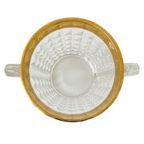 Mid-century Ijsemmer Zwaar Geslepen Kristal Met Handvatten Messing 1950’s thumbnail 4