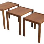 Set Of 3 Nesting Tables 'frankenau' Bijzettafel Tafeltjes Vintage thumbnail 9