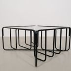 Vintage Zwarte Buisframe Salontafel thumbnail 6