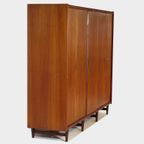 Xl Vintage Mid Century Modern 5-door Scandinavian Wardrobe In Teak, 1960s thumbnail 7