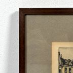 Vintage Houtsnede Door Henri Wils 69864 thumbnail 6