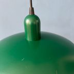 Kleine Groene Emaille Mid Century Schotel Hanglamp thumbnail 11