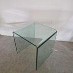 Fiam Of Framati Gebogen Glas Italiaans Design Side Table thumbnail 5