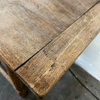 Vintage Houten Bobbin Console Tafel / Sidetable thumbnail 11