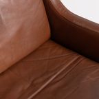 1970’s Danish Modern Cognac Leather Sofa thumbnail 10