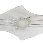 Vintage Xl Murano Glas Schaal Helder Glas Mid-century thumbnail 5