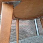 Vintage Ronde Tafel Teakhouten Tafel thumbnail 7