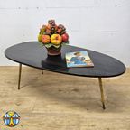 Vintage (60s) Salontafel Zwart Marmeren Blad / Koffietafel / Vintage Coffeetable Marble Top thumbnail 3