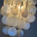 Opaline Capiz Parelmoer Chrome Frame Schelp Hanglampen Meerdere Beschikbaar thumbnail 4