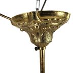 Chandelier - Hollywood Regency - Verguld - Kristal - 3E Kwart 20E Eeuw thumbnail 4